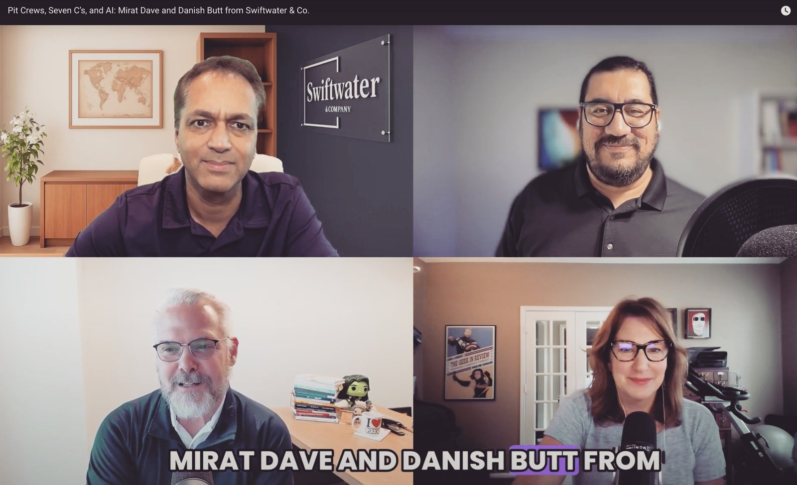 Danish Butt and Mirat Dave on 3 Geeks and a Law Blog podcast with Marlene Gebauer and Greg Lambert