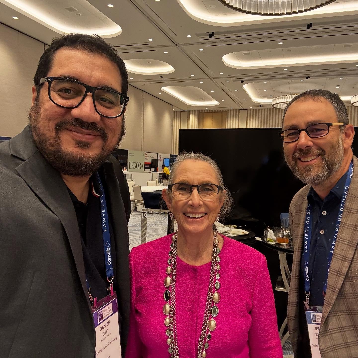 Danish Butt with Connie Brenton, founder of CLOC, at Running Legal Like a Business 2025