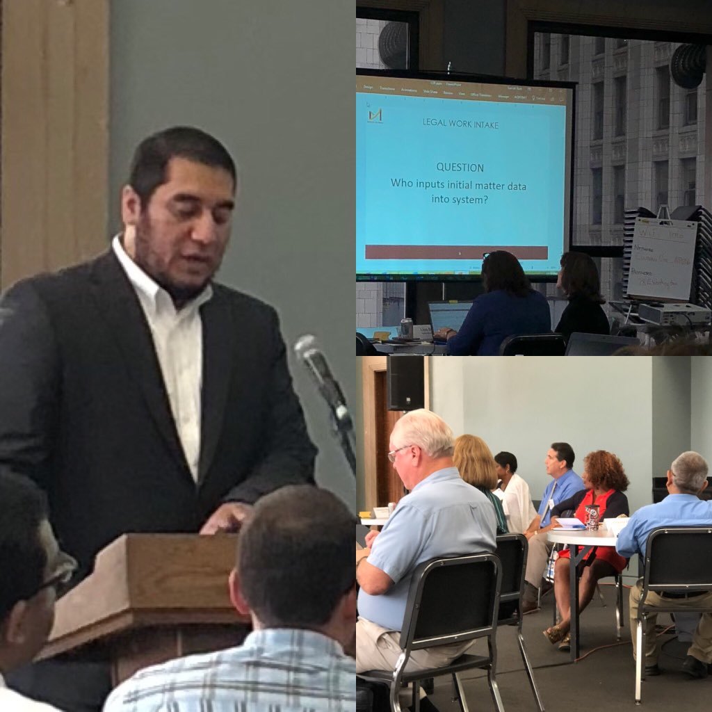 Danish Butt presenting survey research at LexisNexis Corporate Legal Conference 2018 in Chicago